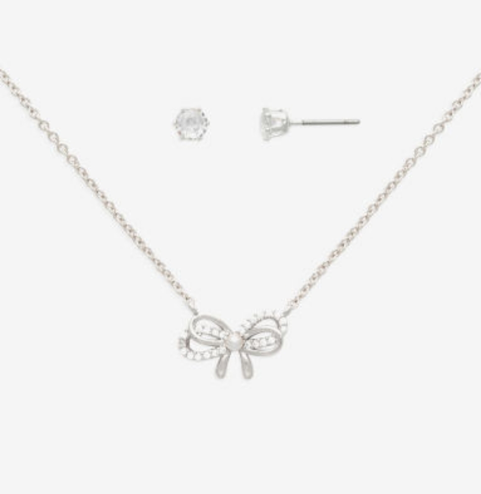 Mixit Gold Necklace and Earring Set
